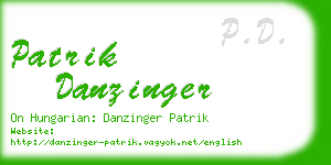 patrik danzinger business card